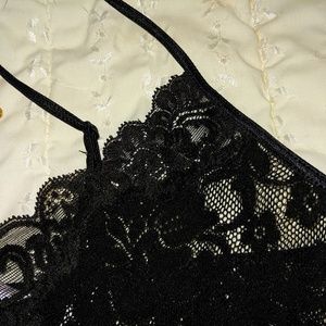 *SOLD* Victoria's Secret Vintage Cropped Lace Camisole